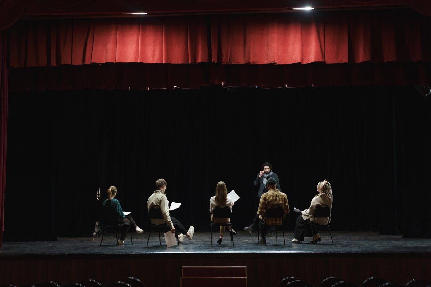 Spectacle sous les projecteurs
